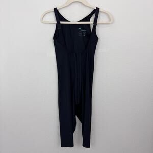 Marena Recovery Womens Compression Bodysuit Sz XS BBL Garment Thigh Length Black